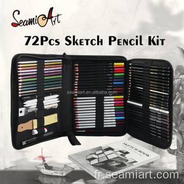 72pcs Sketch Crayer Sketching Art Set